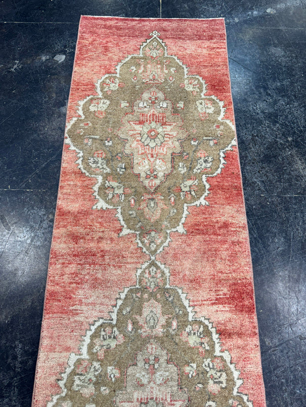 Turkish Vintage Runner Rug 2'4'' x 11'4'' #24877