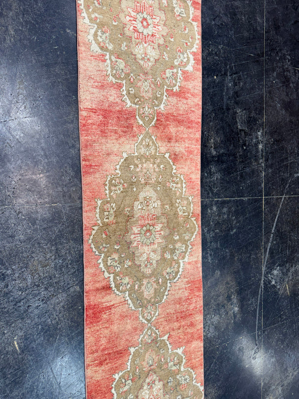 Turkish Vintage Runner Rug 2'4'' x 11'4'' #24877