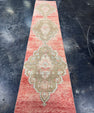 Turkish Vintage Runner Rug 2'4'' x 11'4'' #24877