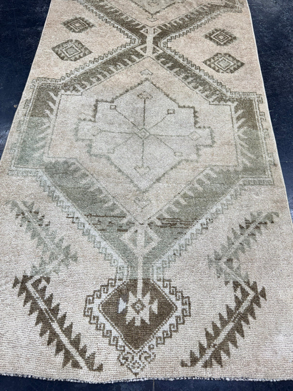 Turkish Vintage Runner Rug 3' x 10'1'' #24878