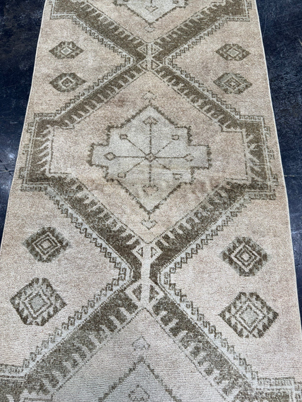 Turkish Vintage Runner Rug 3' x 10'1'' #24878