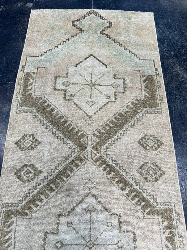 Turkish Vintage Runner Rug 3' x 10'1'' #24878