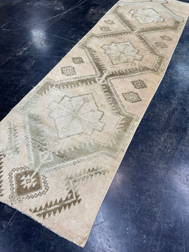 Turkish Vintage Runner Rug 3' x 10'1'' #24878