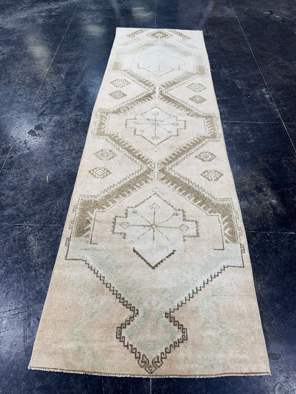 Turkish Vintage Runner Rug 3' x 10'1'' #24878