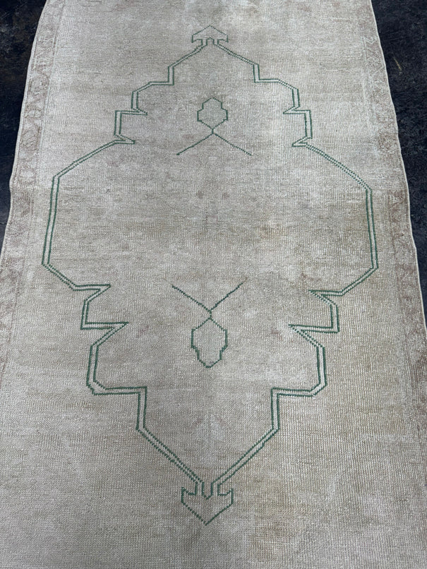 Turkish Vintage Rug 3'8'' x 7'11'' #24872