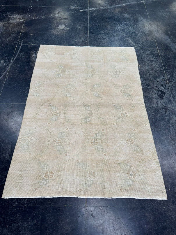 Turkish Vintage Rug 4' x 5'9'' #24870