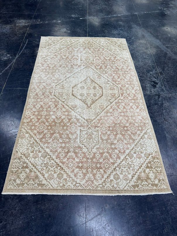 Turkish Vintage Rug 4'2'' x 7'2'' #24871
