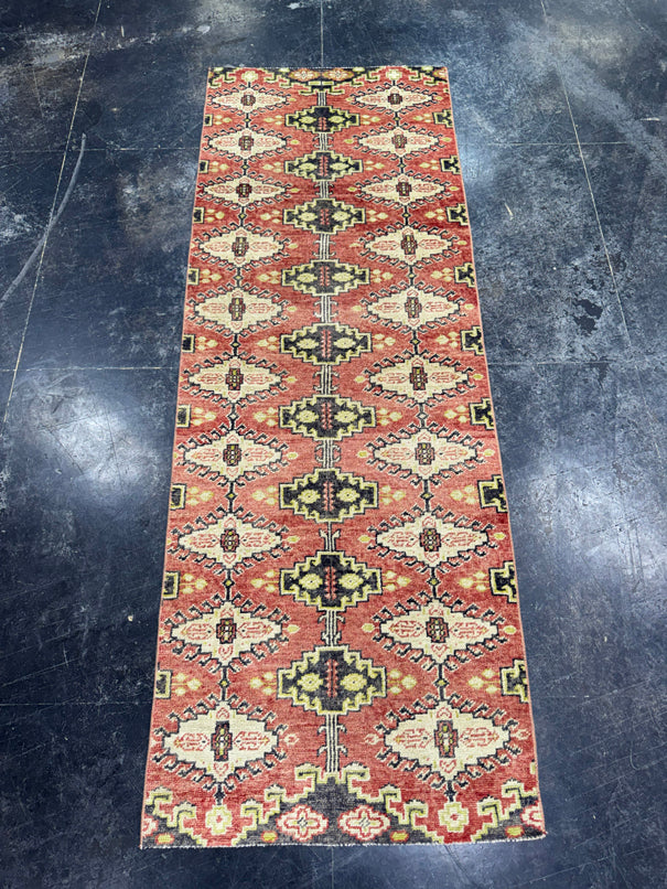 Turkish Vintage Runner Rug 3' x 8'4'' #24868