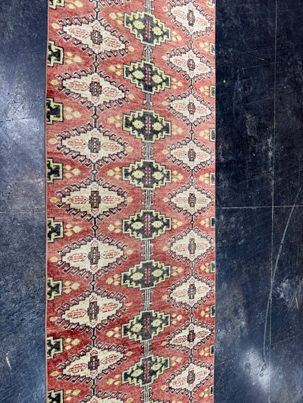 Turkish Vintage Runner Rug 3' x 8'4'' #24868