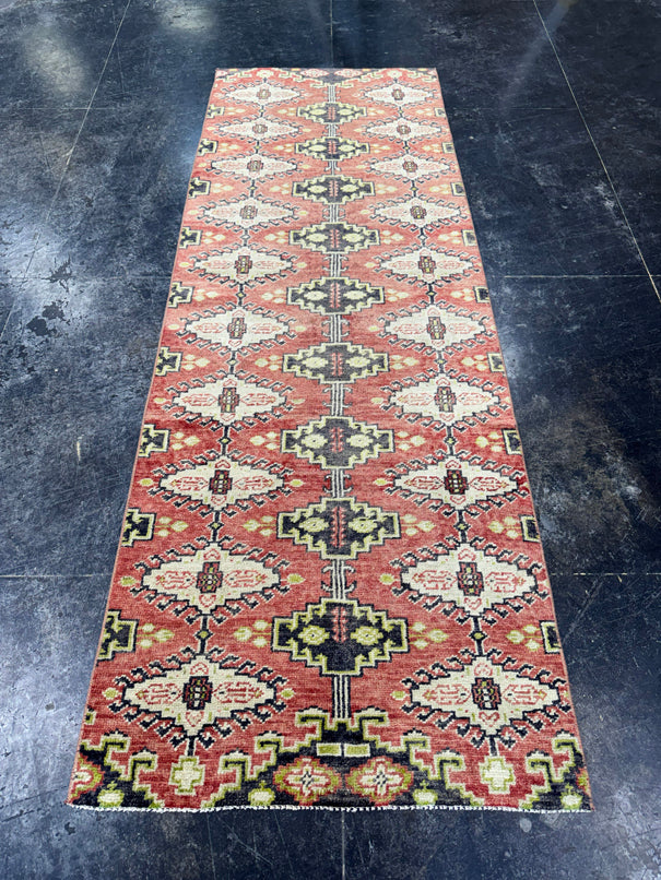Turkish Vintage Runner Rug 3' x 8'4'' #24868