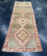 Turkish Vintage Runner Rug 3'2'' x 9' #24869