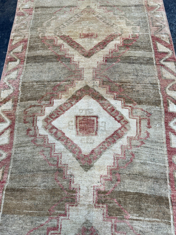 Turkish Vintage Runner Rug 3'2'' x 9' #24869
