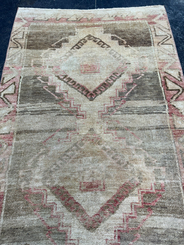 Turkish Vintage Runner Rug 3'2'' x 9' #24869
