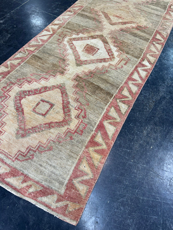 Turkish Vintage Runner Rug 3'2'' x 9' #24869
