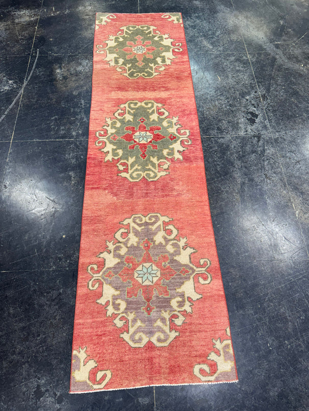Turkish Vintage Runner Rug 2'8'' x 9'10'' #24866