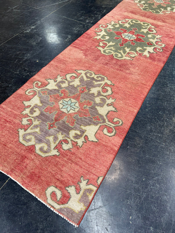 Turkish Vintage Runner Rug 2'8'' x 9'10'' #24866