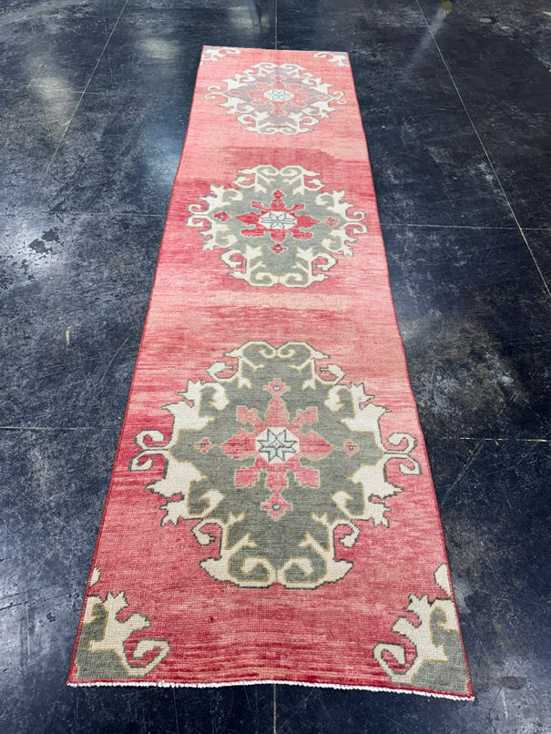 Turkish Vintage Runner Rug 2'8'' x 9'10'' #24866