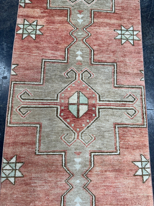Turkish Vintage Runner Rug 2'5'' x 9'10'' #24864