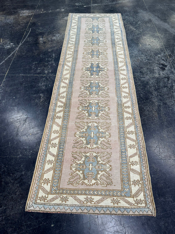Turkish Vintage Runner Rug 2'8'' x 9' #24865