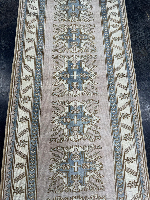 Turkish Vintage Runner Rug 2'8'' x 9' #24865