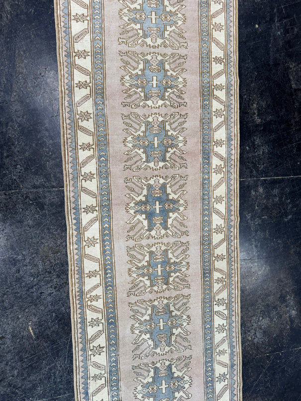 Turkish Vintage Runner Rug 2'8'' x 9' #24865