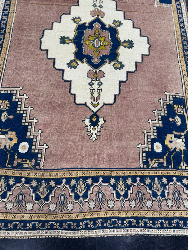 Turkish Vintage Rug 4'6'' x 7'10'' #24862
