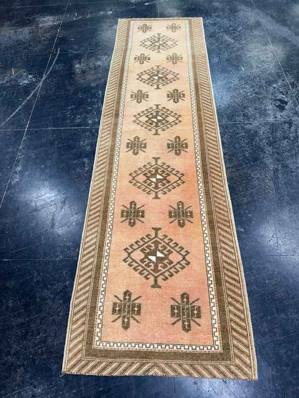 Turkish Vintage Runner Rug 2'6'' x 9'4'' #24860