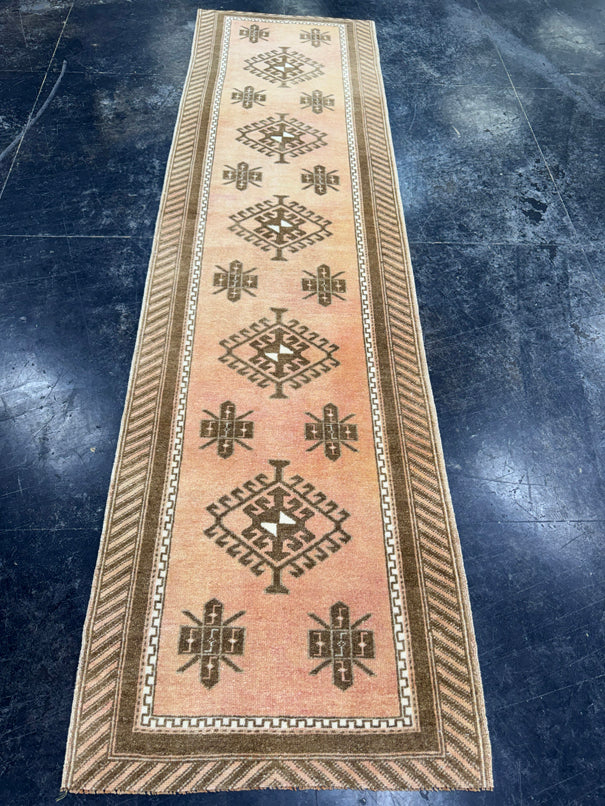 Turkish Vintage Runner Rug 2'6'' x 9'4'' #24860