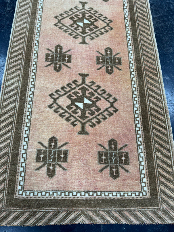 Turkish Vintage Runner Rug 2'6'' x 9'4'' #24860