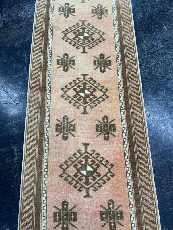 Turkish Vintage Runner Rug 2'6'' x 9'4'' #24860