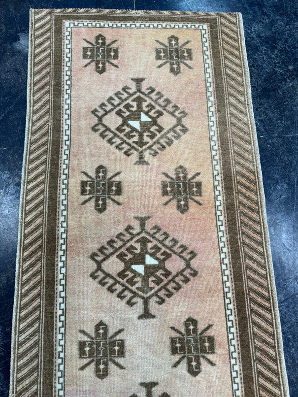 Turkish Vintage Runner Rug 2'6'' x 9'4'' #24860