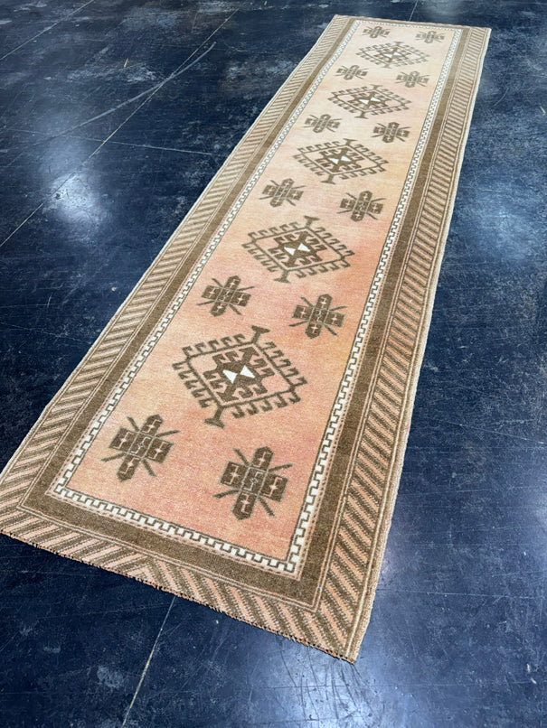 Turkish Vintage Runner Rug 2'6'' x 9'4'' #24860