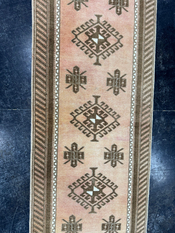 Turkish Vintage Runner Rug 2'6'' x 9'4'' #24860