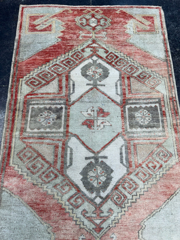 Turkish Vintage Runner Rug 3'2'' x 10'2'' #24861