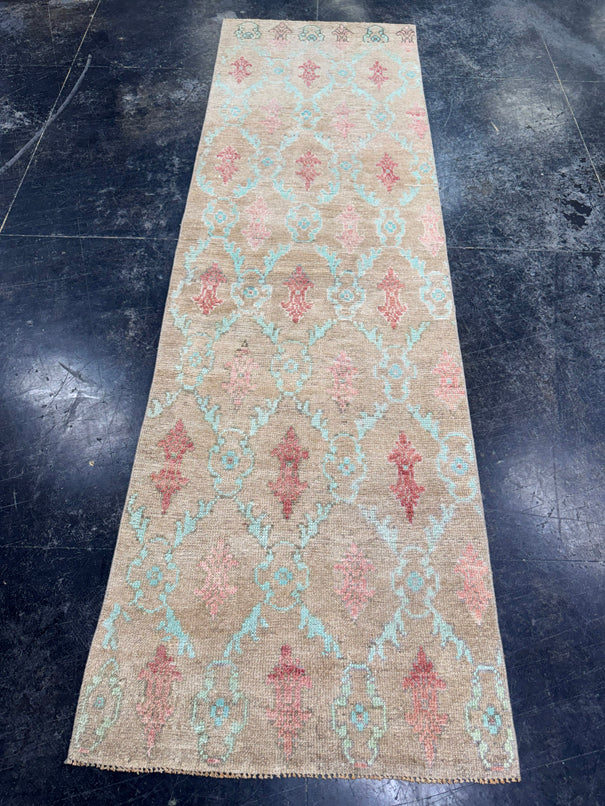 Turkish Vintage Runner Rug 2'6'' x 8'6'' #24855