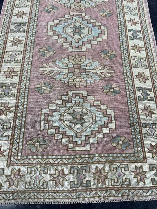 Turkish Vintage Runner Rug 3' x 14'10'' #24856