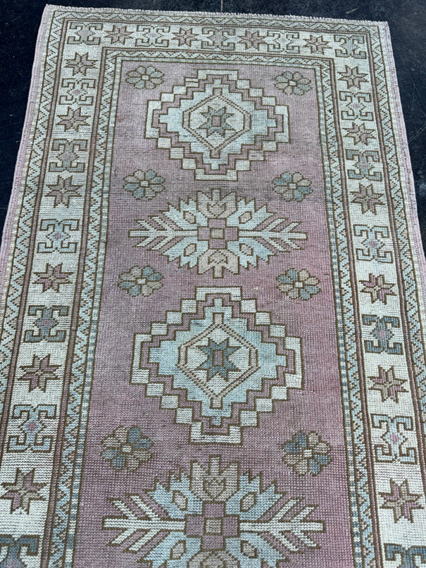 Turkish Vintage Runner Rug 3' x 14'10'' #24856