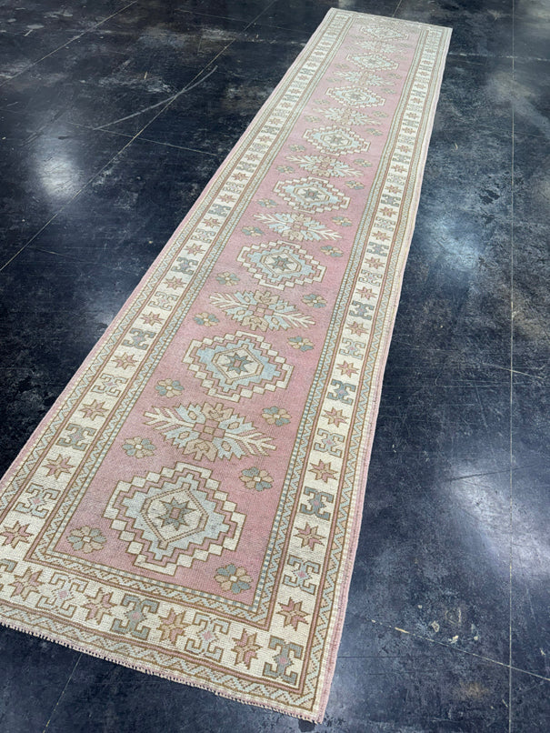 Turkish Vintage Runner Rug 3' x 14'10'' #24856