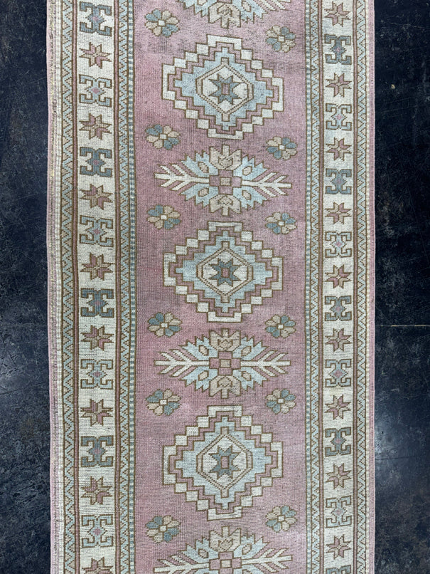 Turkish Vintage Runner Rug 3' x 14'10'' #24856