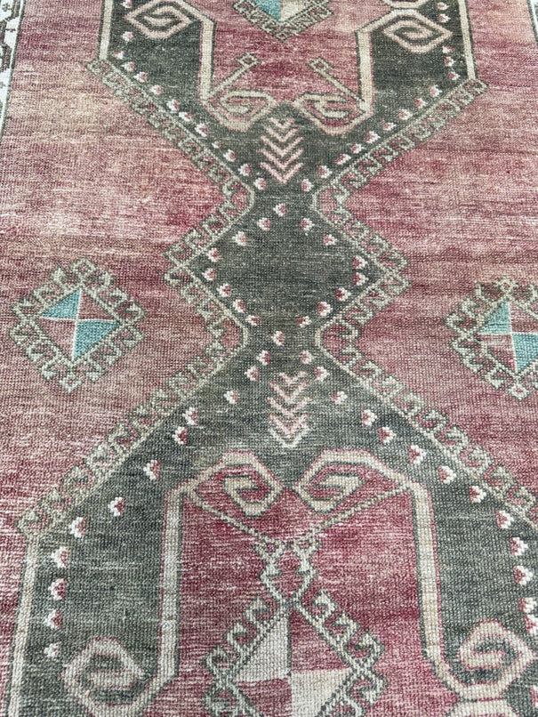 Turkish Vintage Runner Rug 3' x 13'6'' #24857