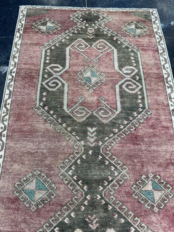 Turkish Vintage Runner Rug 3' x 13'6'' #24857