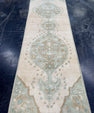 Turkish Vintage Runner Rug 3'2'' x 9'7'' #24853