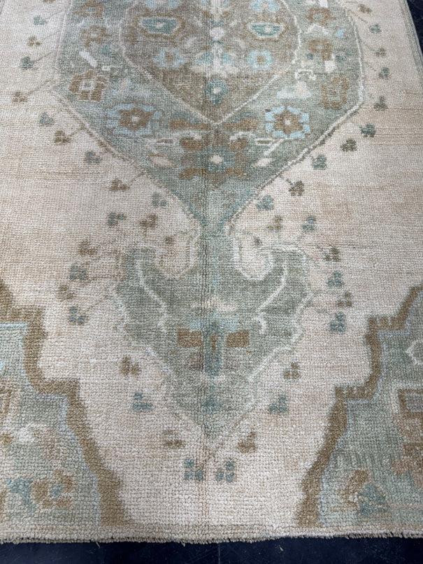Turkish Vintage Runner Rug 3'2'' x 9'7'' #24853