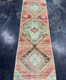 Turkish Vintage Runner Rug 3'2'' x 9'8'' #24854