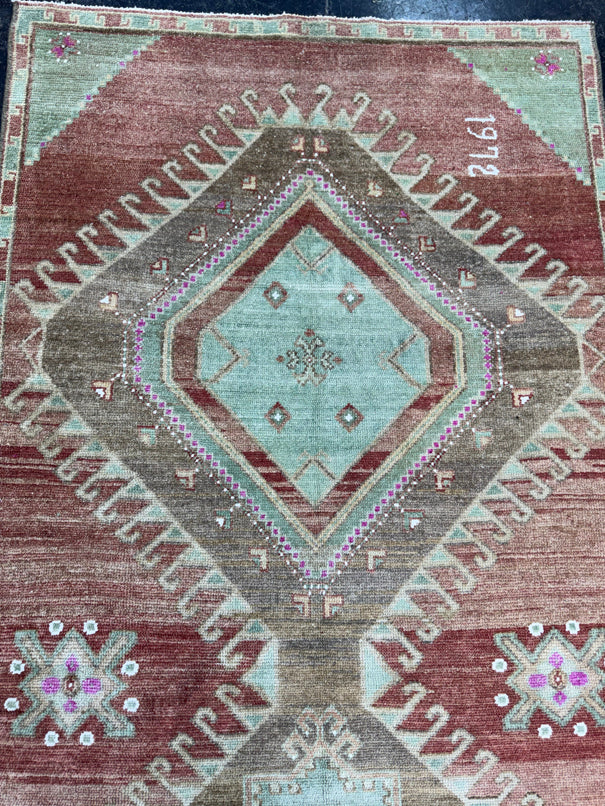 Turkish Vintage Runner Rug 3'2'' x 9'8'' #24854