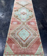 Turkish Vintage Runner Rug 3'2'' x 9'8'' #24854