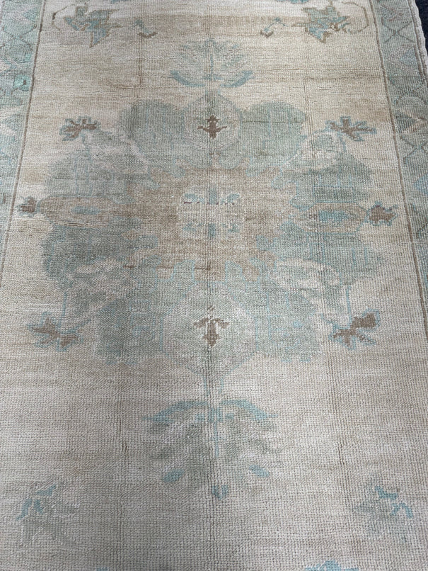 Turkish Vintage Rug 4'2'' x 7'3'' #24838