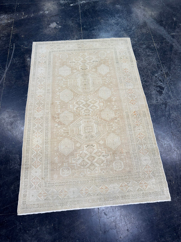 Turkish Vintage Rug 4'2'' x 6'4'' #24835