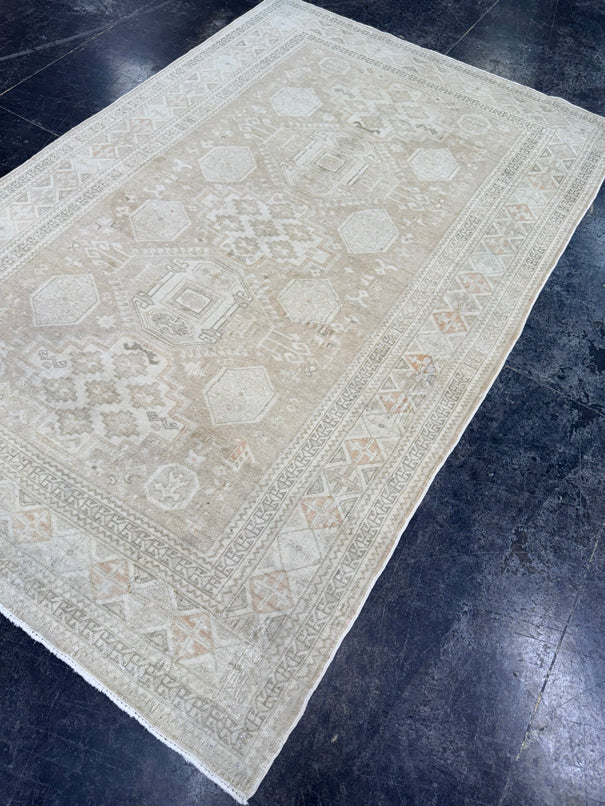 Turkish Vintage Rug 4'2'' x 6'4'' #24835