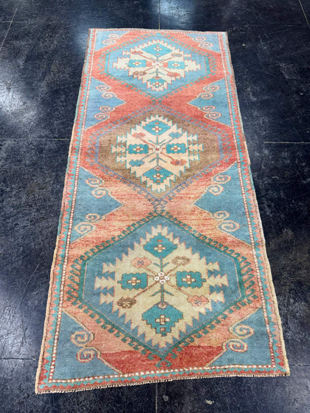 Turkish Vintage Rug 2'8'' x 5'11'' #24826